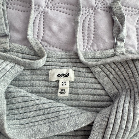 Aerie Green Ribbed Wrap Camisole - Picture 2 of 3